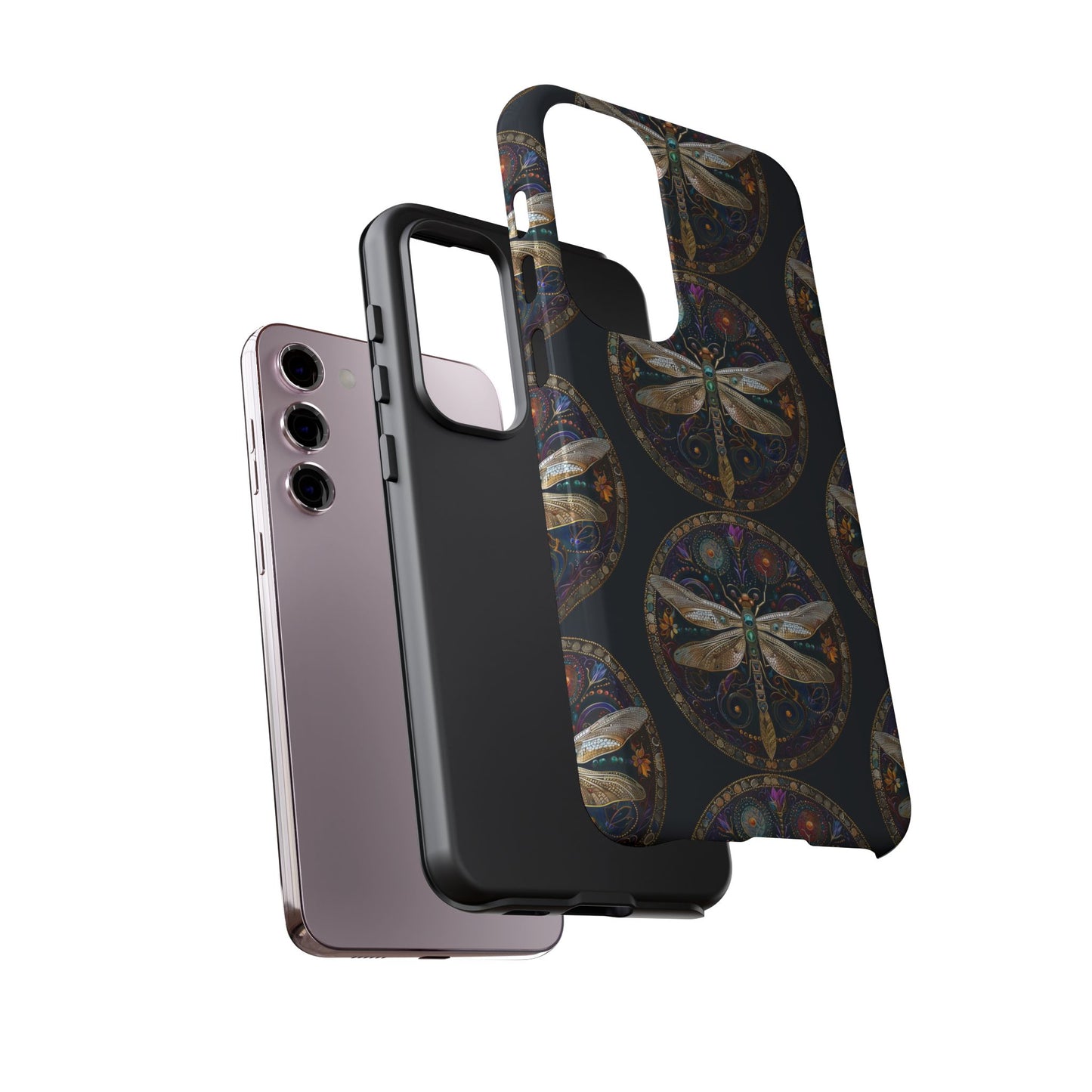 Dragonfly Phone Case, Tough Phone Cover, Artistic Cell Phone Accessory, Gift for Nature Lovers, Unique Phone Protector