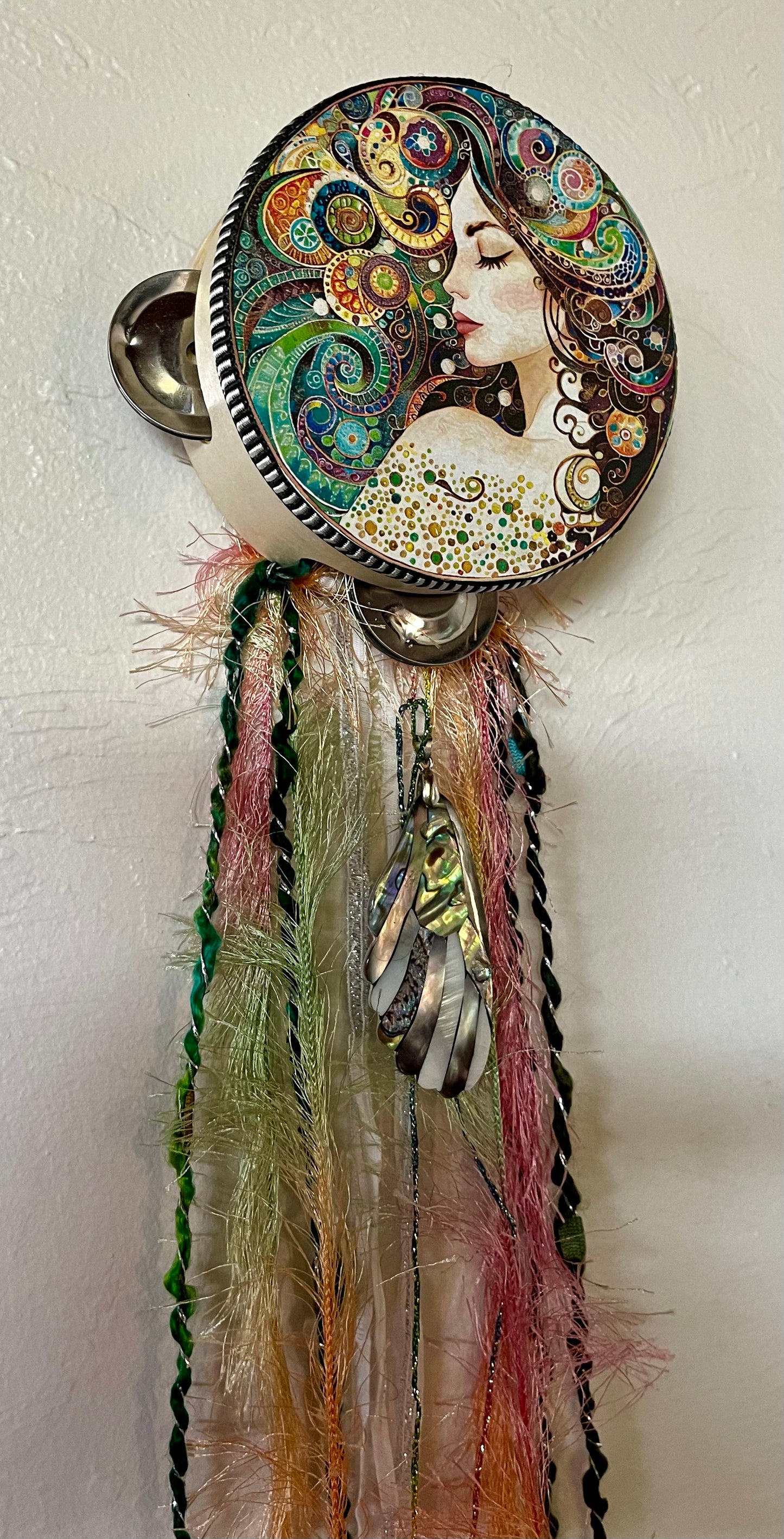 Charmed Enchanted Water Fairy Original Print Tambourine, Bodhi Gifts