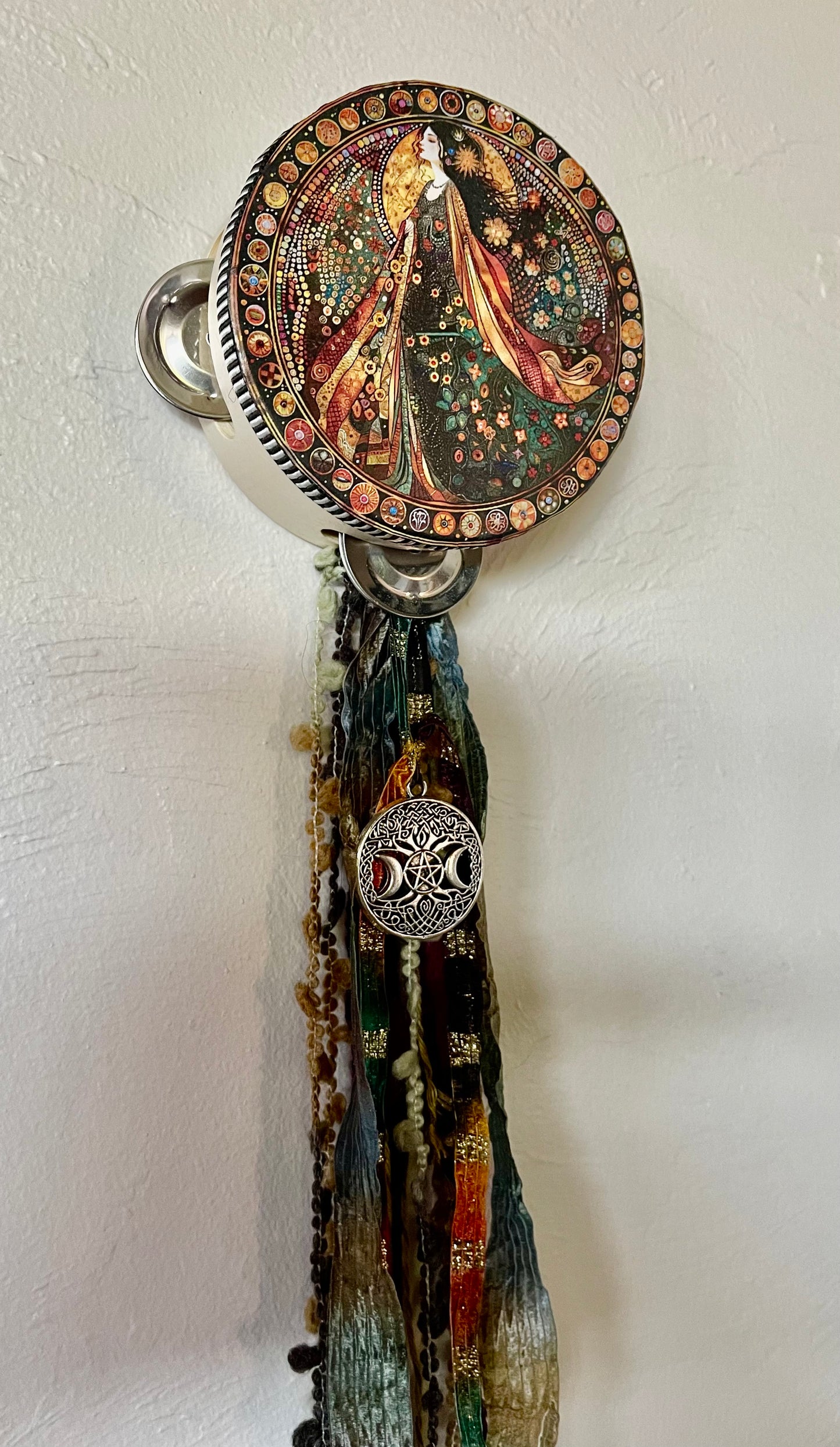 Practical Magic Goddess Tambourine Wall Hanging, Bodhi Home Decor