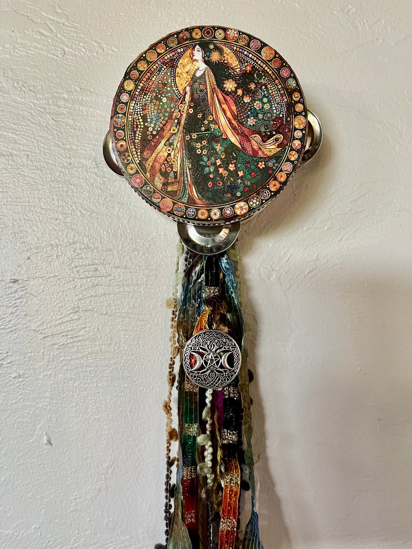 Practical Magic Goddess Tambourine Wall Hanging, Bodhi Home Decor