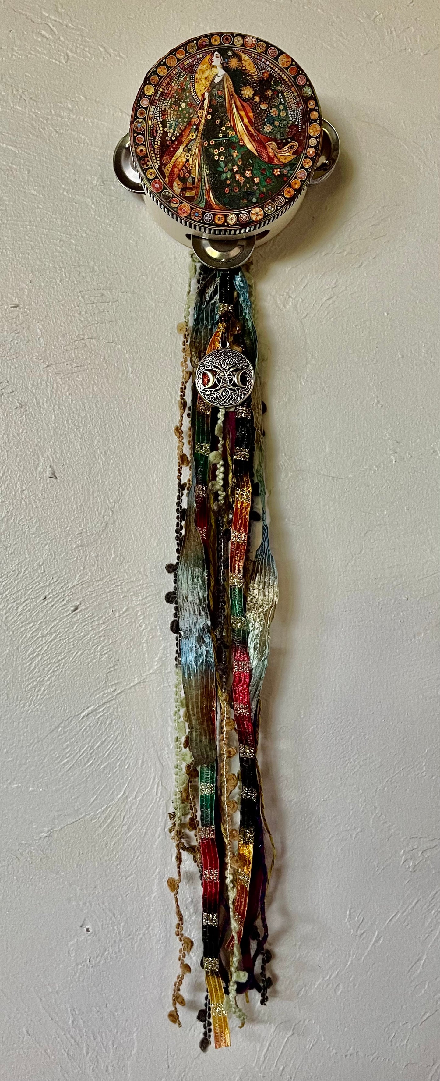 Practical Magic Goddess Tambourine Wall Hanging, Bodhi Home Decor