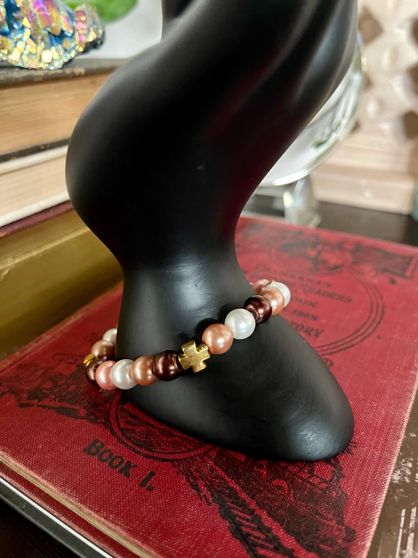 Goddess Hand Beaded Bracelet, Bodhi Jewelry