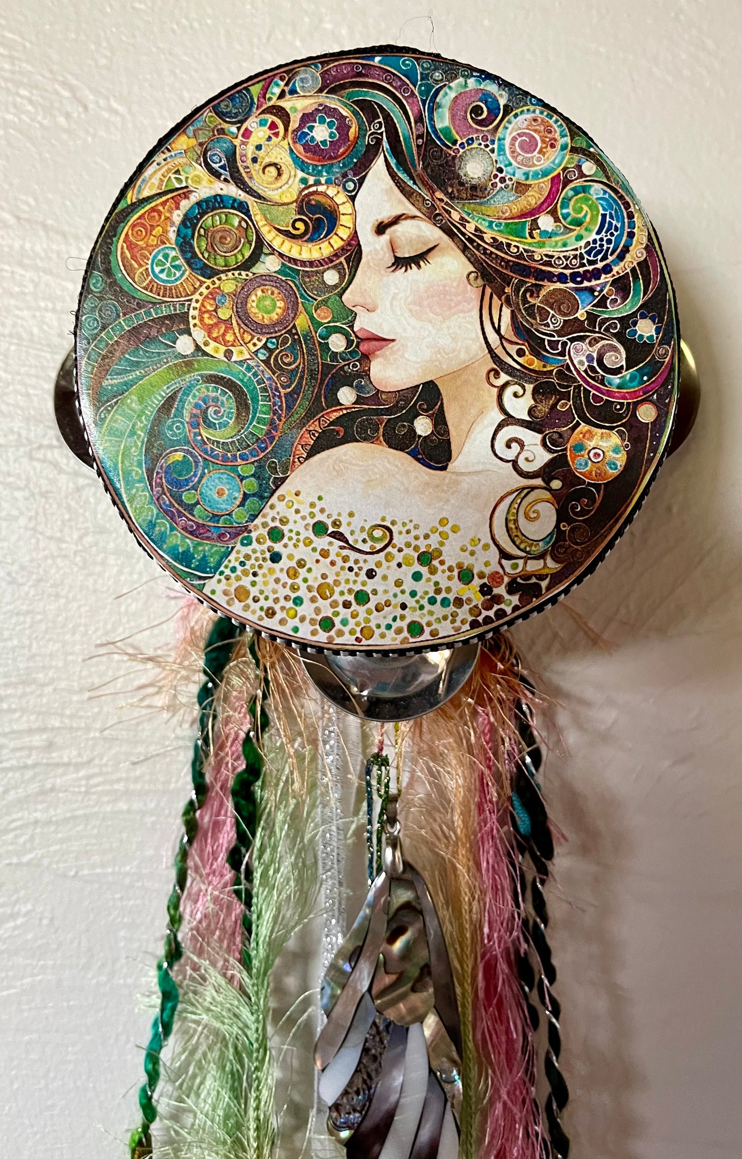 Charmed Enchanted Water Fairy Original Print Tambourine, Bodhi Gifts