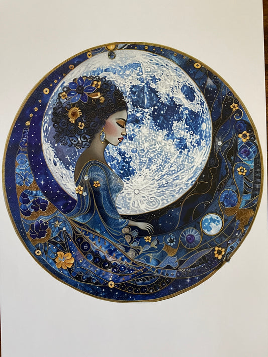 DIY Original Artwork Goddess Print, Bodhi Home Decor