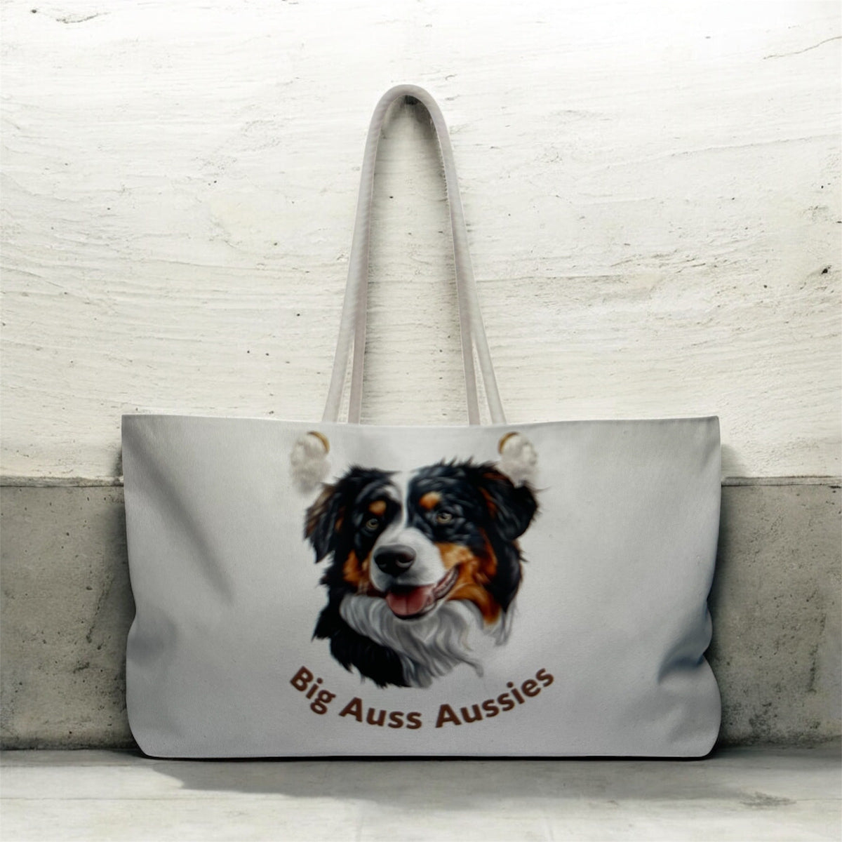Big Auss Aussies Weekender Bag - Perfect for Aussie Lovers - How Big is Your Auss?