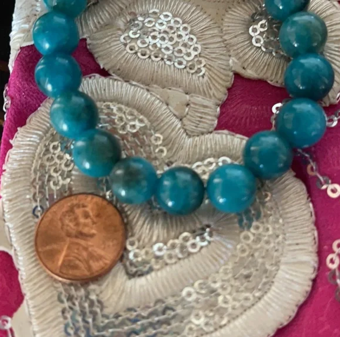 10mm Natural Quality Blue Apatite Crystal Beads Bracelet, Bodhi Jewelry