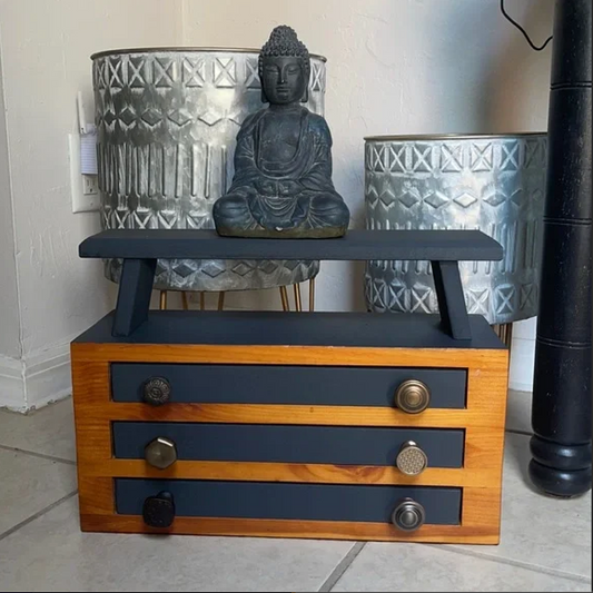 Eclectic One of a Kind Meditation Chest, Masculine Decor, Bodhi Home Decor