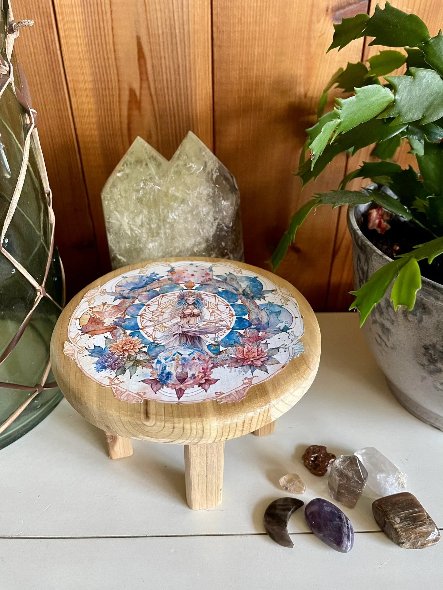 Indigo Goddess Crystal Grid Table, Bodhi Gift Sets