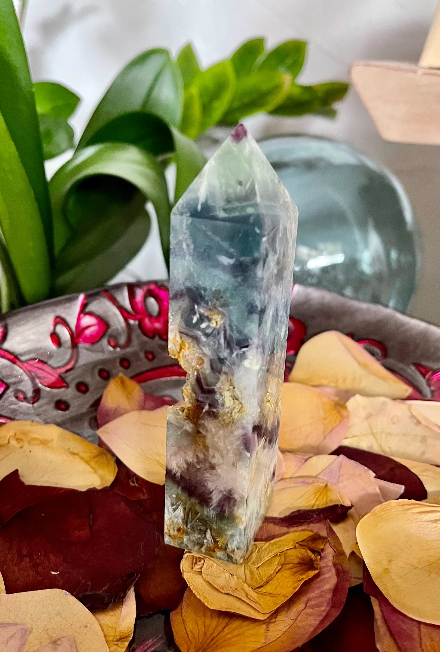 High Quality Fluorite Tower, Bodhi Crystal Magic