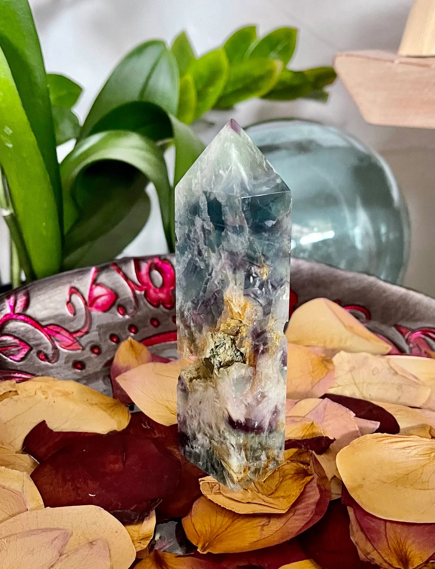 High Quality Fluorite Tower, Bodhi Crystal Magic