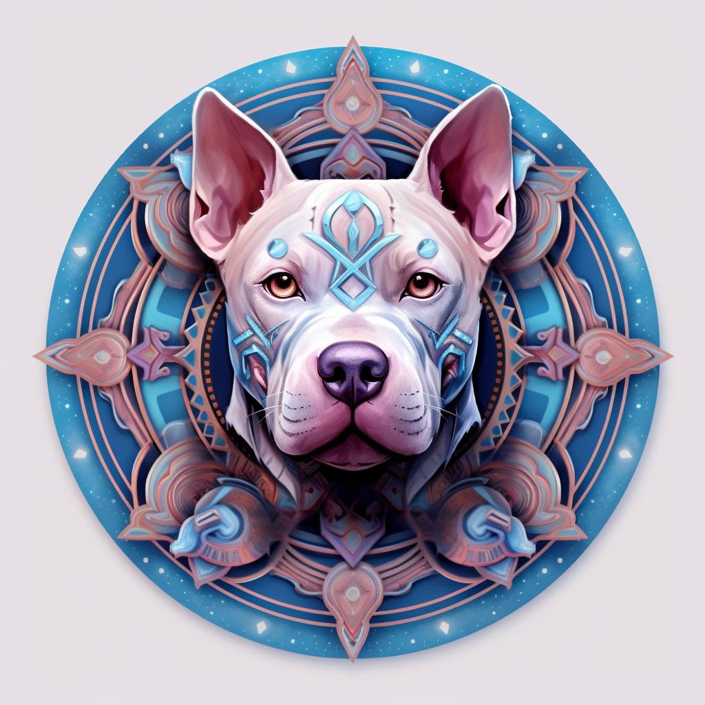 Indigo Pit Bull Wall Hanging, Bodhi Pets