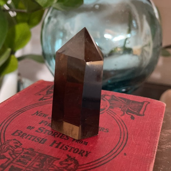 Natural Smoky Quartz Crystal Tower Healing Meditation Stone, Bodhi Crystal Magic