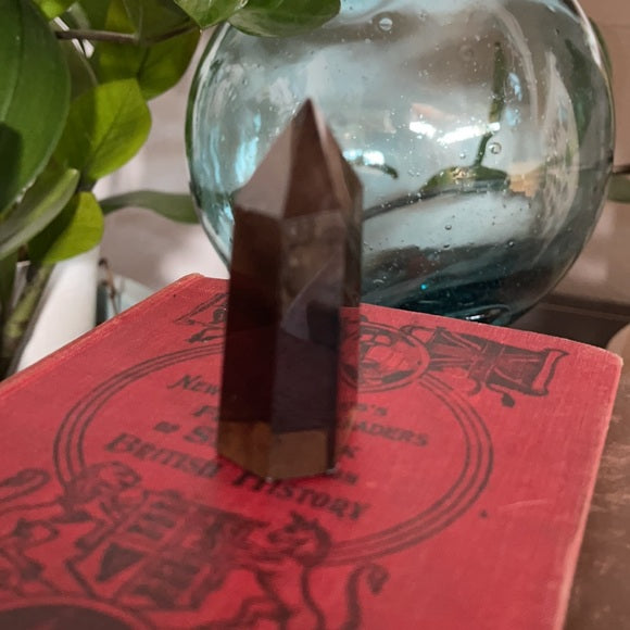 Natural Smoky Quartz Crystal Tower Healing Meditation Stone, Bodhi Crystal Magic