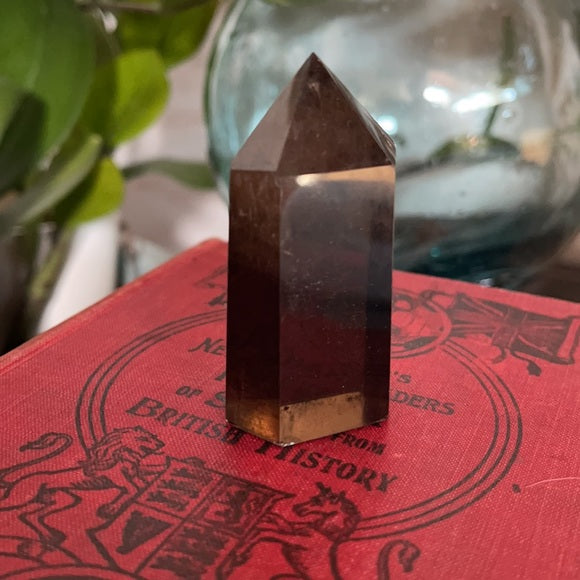 Natural Smoky Quartz Crystal Tower Healing Meditation Stone, Bodhi Crystal Magic