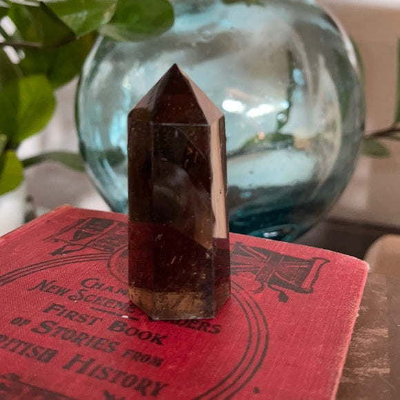 Natural Smoky Quartz Crystal Tower Healing Meditation Stone, Bodhi Crystal Magic