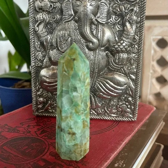 Gorgeous Chrysocolla Lapis Lazuli Tower, Bodhi Crystal Magic