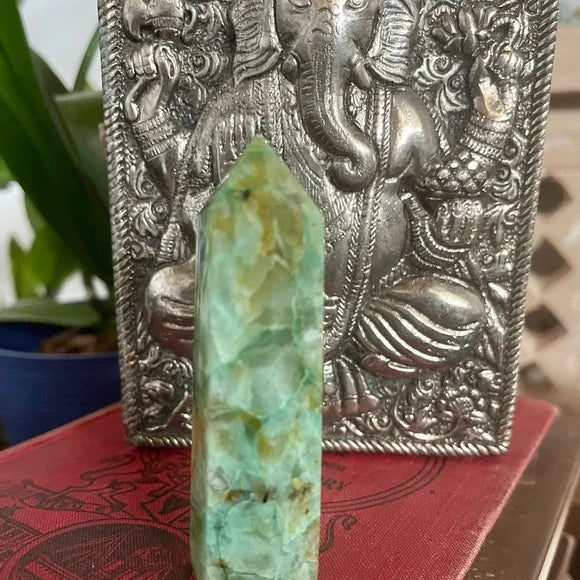 Gorgeous Chrysocolla Lapis Lazuli Tower, Bodhi Crystal Magic