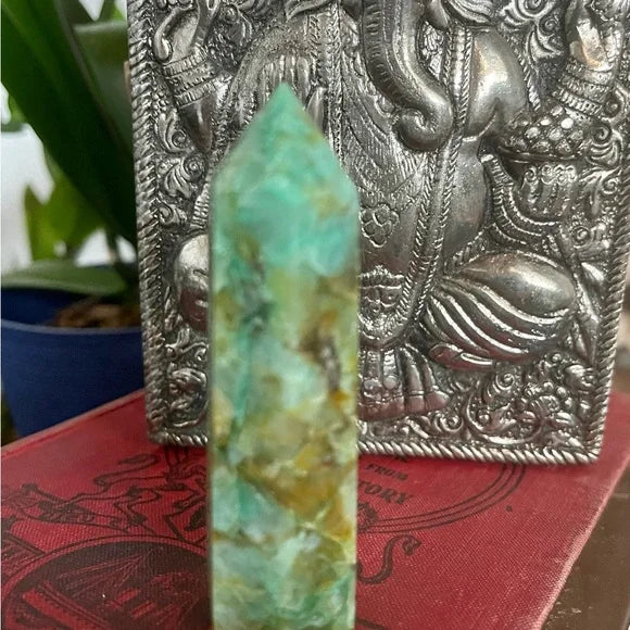 Gorgeous Chrysocolla Lapis Lazuli Tower, Bodhi Crystal Magic