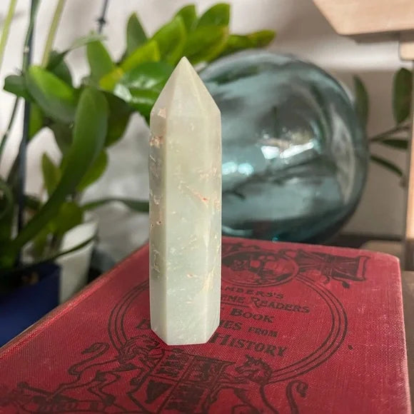 Soft Greens Amazonite Tower, Bodhi Crystal Magic