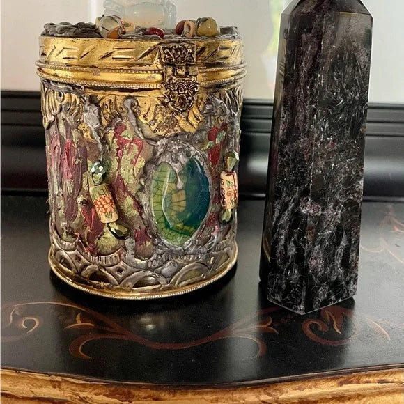 Arfvedsonite Tower, Natural Arfvedsonite, Arfvedsonite Obelisk, Bodhi Crystal Magic
