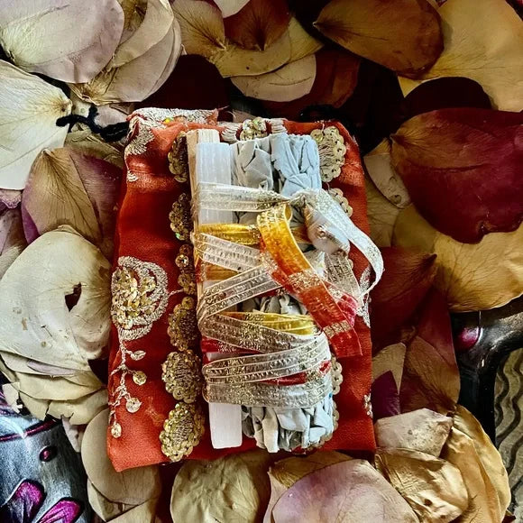 Beach Bundle Sage Gift, Wrapped Sage and Gift Bag, Bodhi Gifts