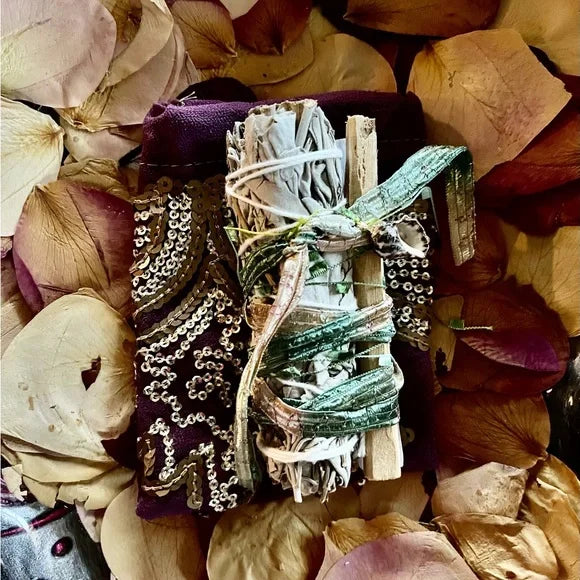 Beach Bundle Sage Gift, Wrapped Sage and Gift Bag, Bodhi Gifts