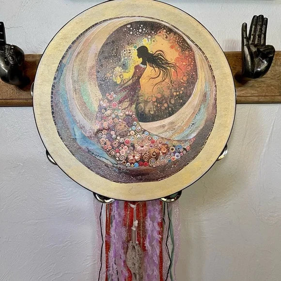 goddess tambourine
goddess art and ribbon wall art
Bodhi Leaf Market
Florida gift store
metaphysical gift shop
crystal gift shop
goddess gift shop