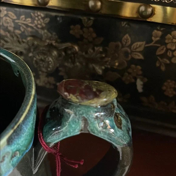 NWT Sugar Skull Mug with Genuine Dragon's Blood Jasper Crystal, Bodhi Crystal Magic