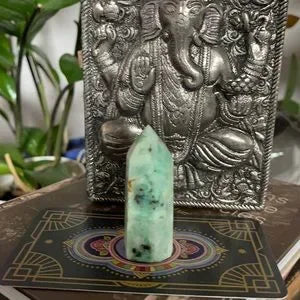 Lovely Greens Chrysocolla Tower, Bodhi Crystal Magic