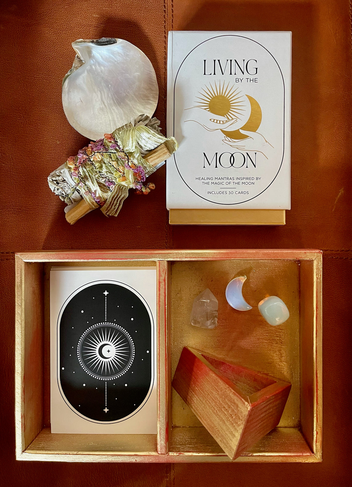 Hand Crafted Tarot/Oracle Box, Metaphysical Gift Set