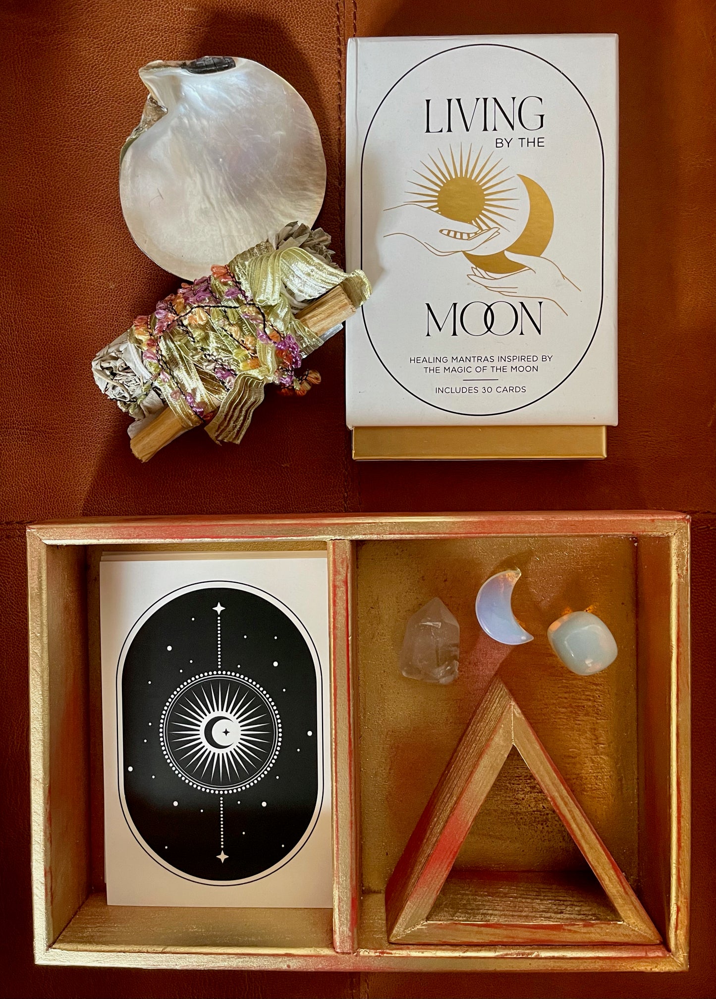 Hand Crafted Tarot/Oracle Box, Metaphysical Gift Set