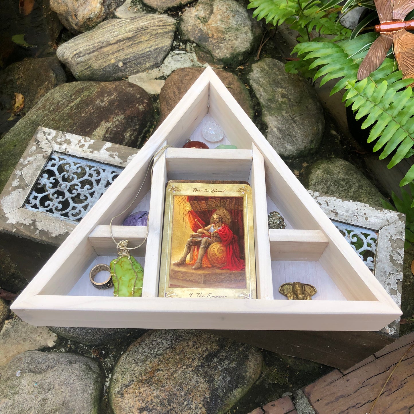 Original Design Triangle Tarot Box, Home Decor