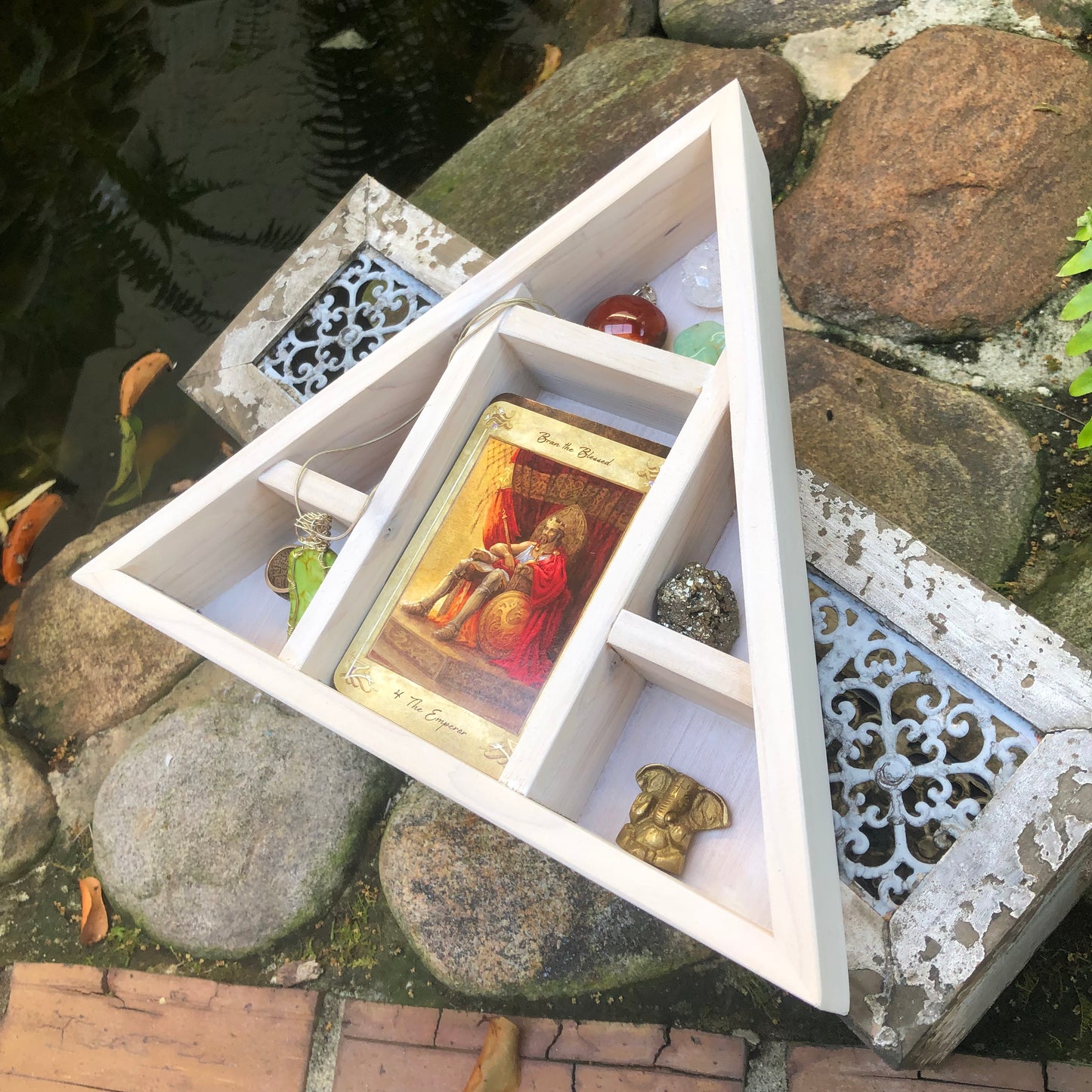Original Design Triangle Tarot Box, Home Decor
