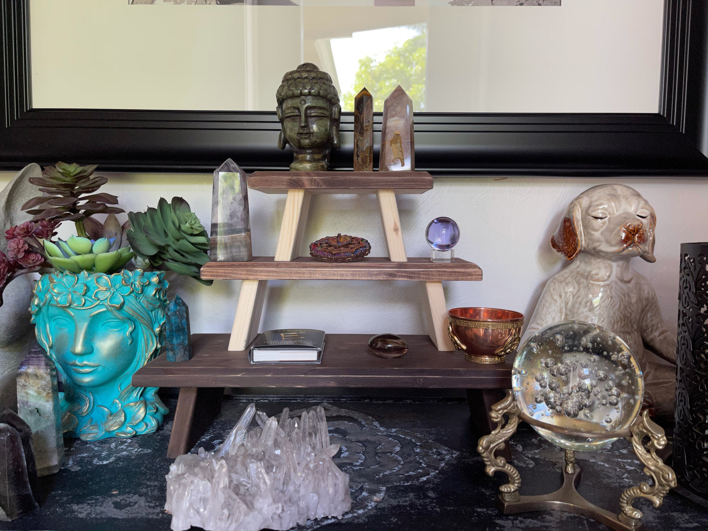 Three Tier Studio Meditation Table Set, Home Decor