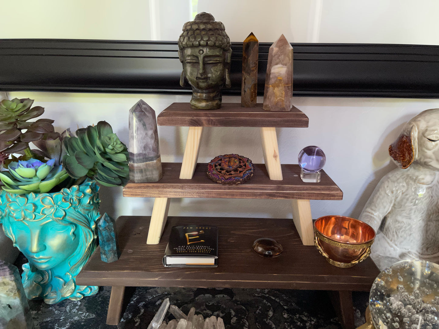 Three Tier Studio Meditation Table Set, Home Decor