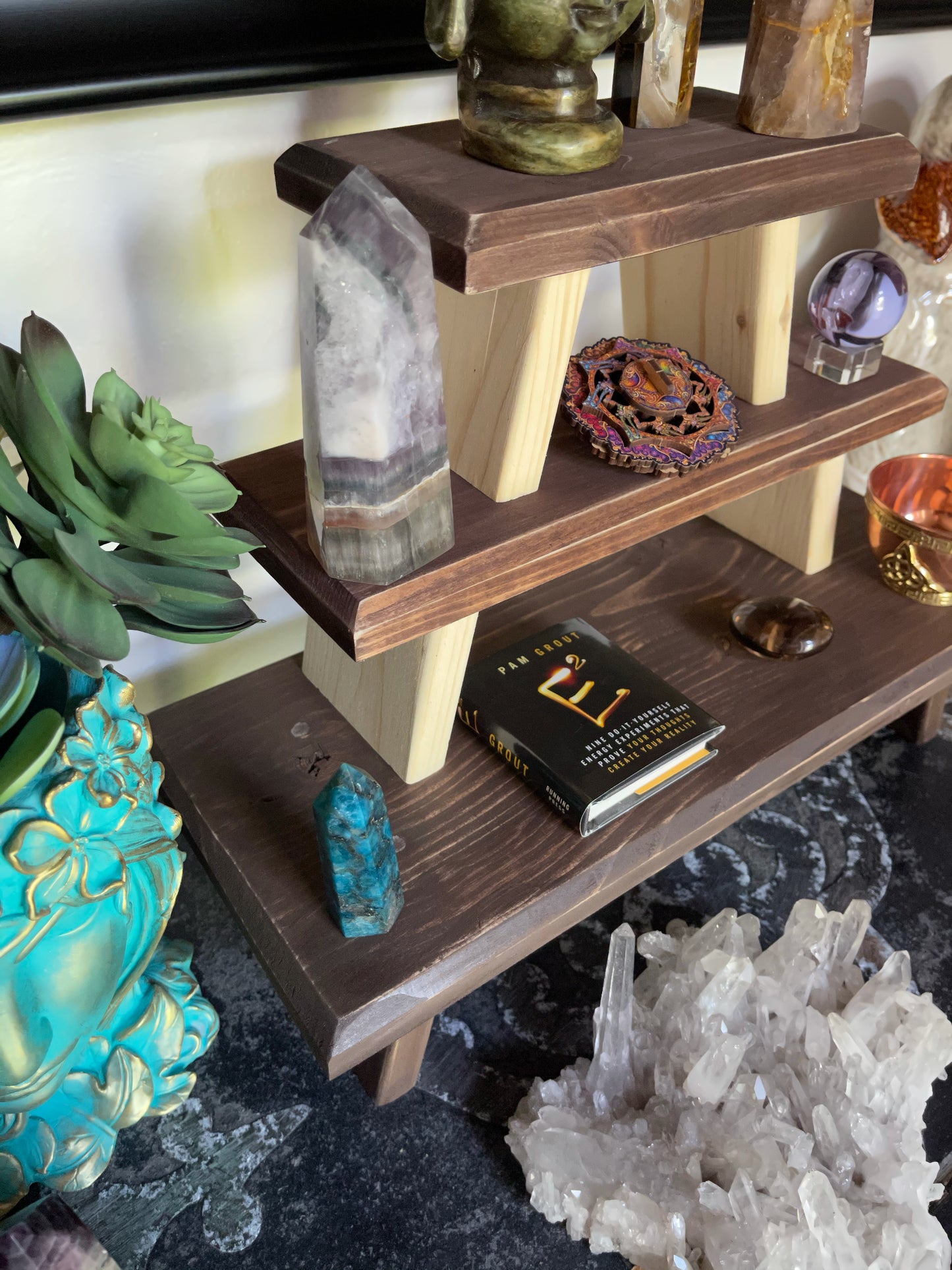 Three Tier Studio Meditation Table Set, Home Decor