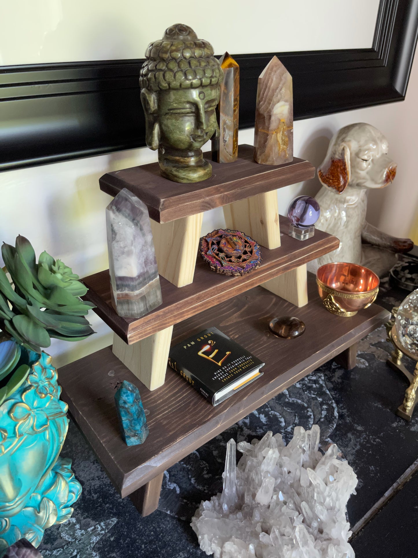 Three Tier Studio Meditation Table Set, Home Decor