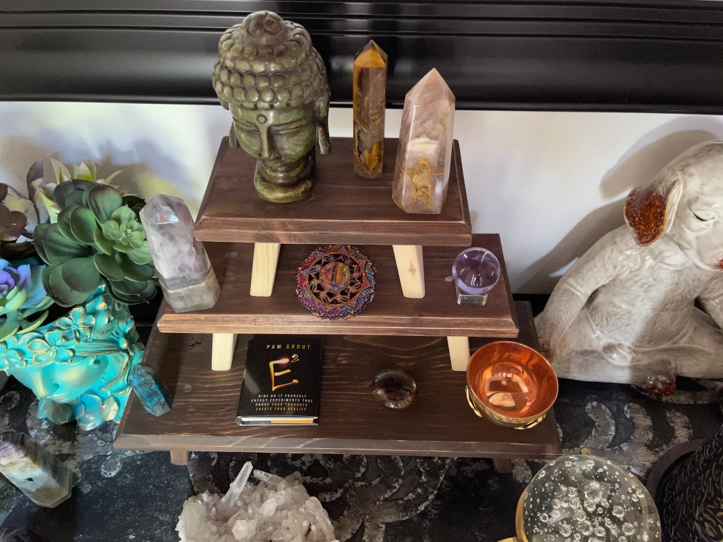Three Tier Studio Meditation Table Set, Home Decor