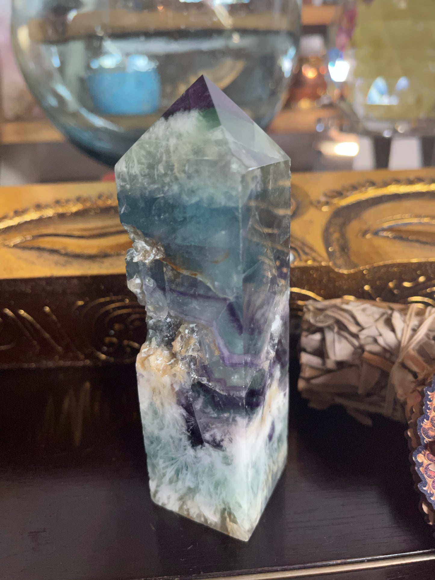 Rainbow Fluorite Tower, Crystal Magic