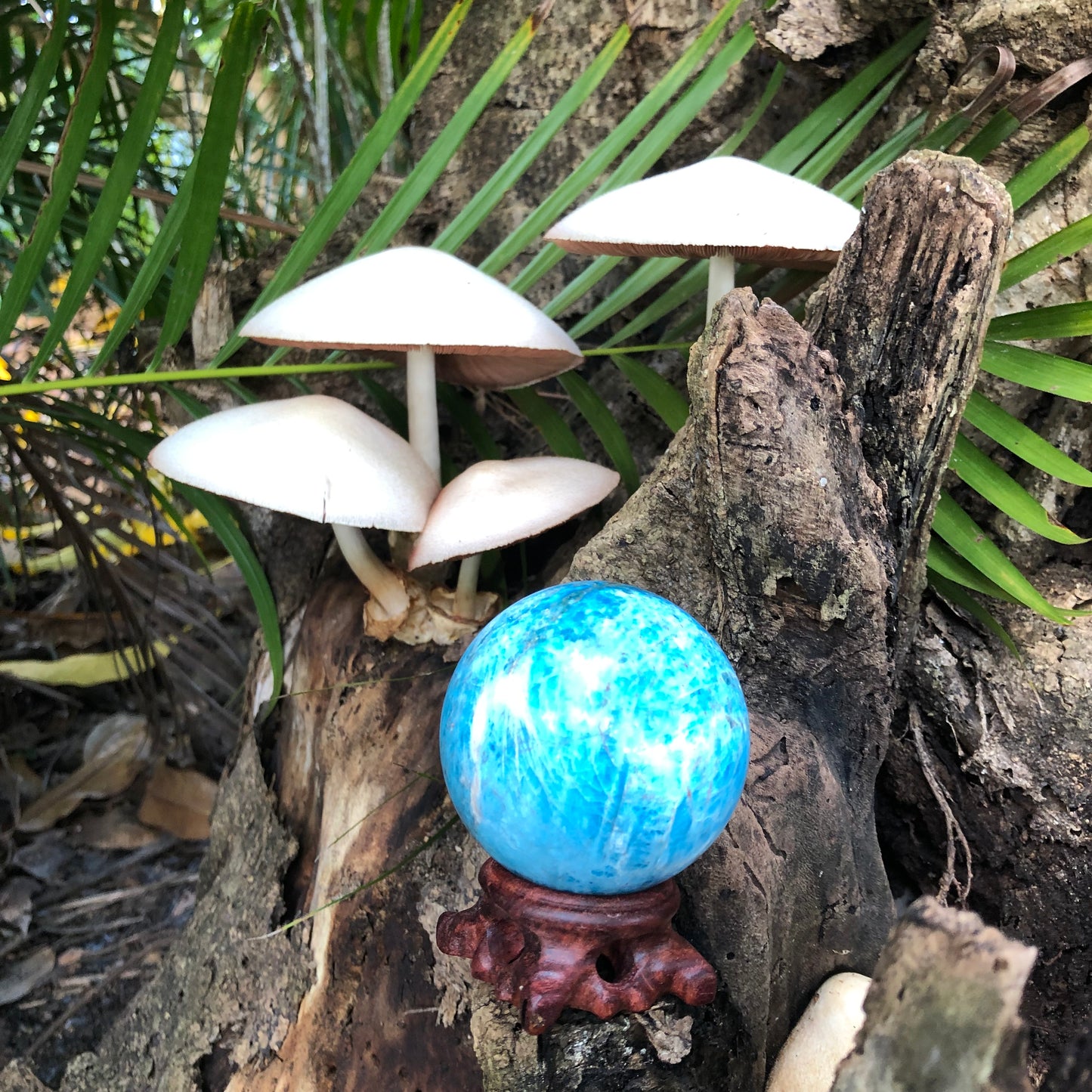 Magical Blue Apatite Sphere, Crystal Magic