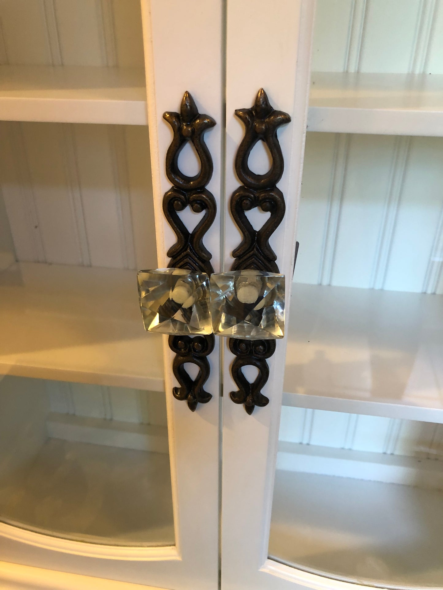 Kitchen Witch Cabinet with Eight Vintage Herb Jars, Lovecycled
