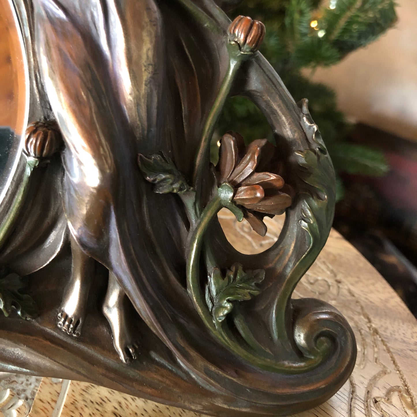Rare Vintage Victorian Goddess Mirror Old World Vintage