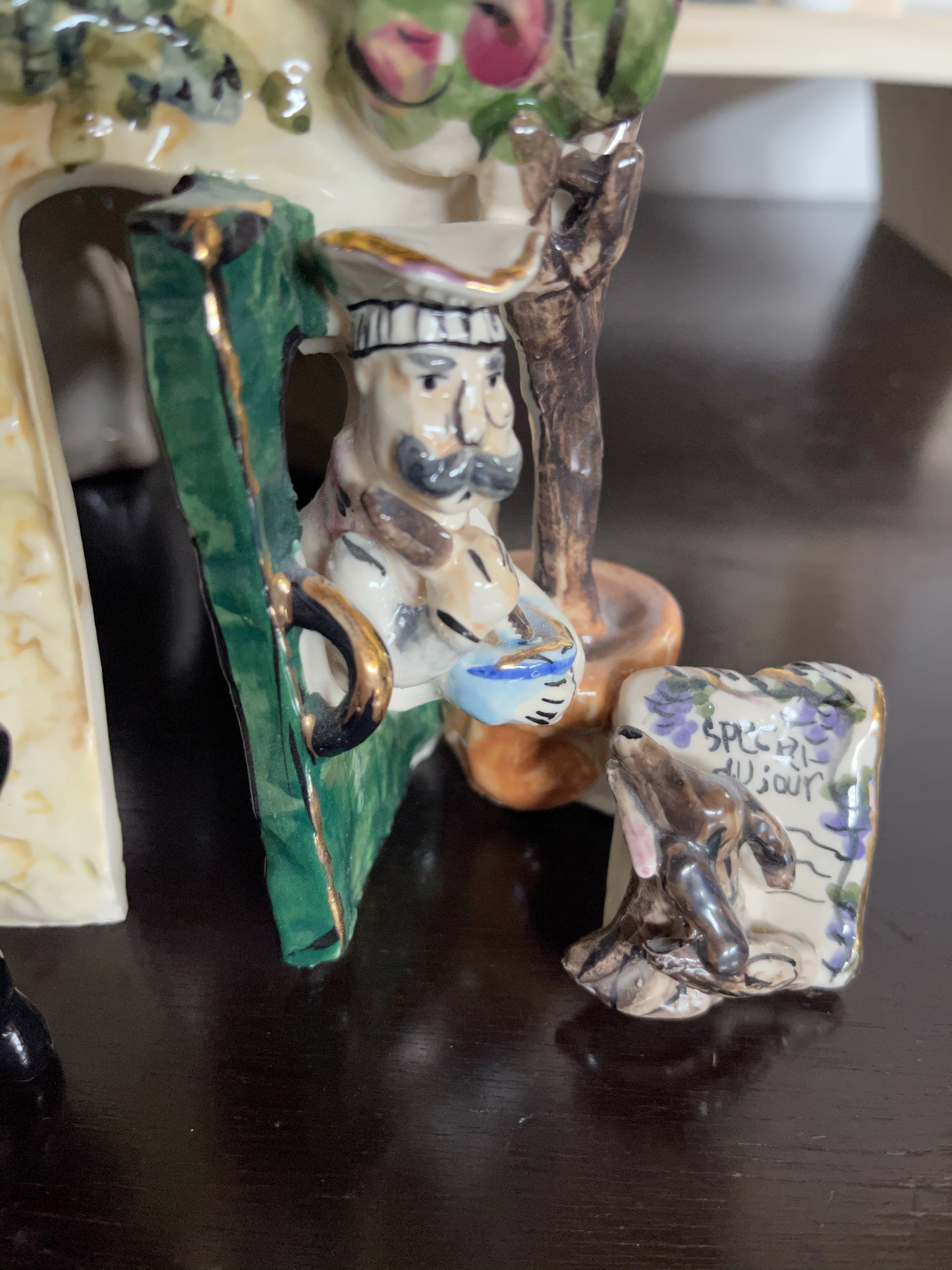 RARE Blue Sky Clayworks, French Neighborhood Chez Jean-Marc Cafe, Home Decor