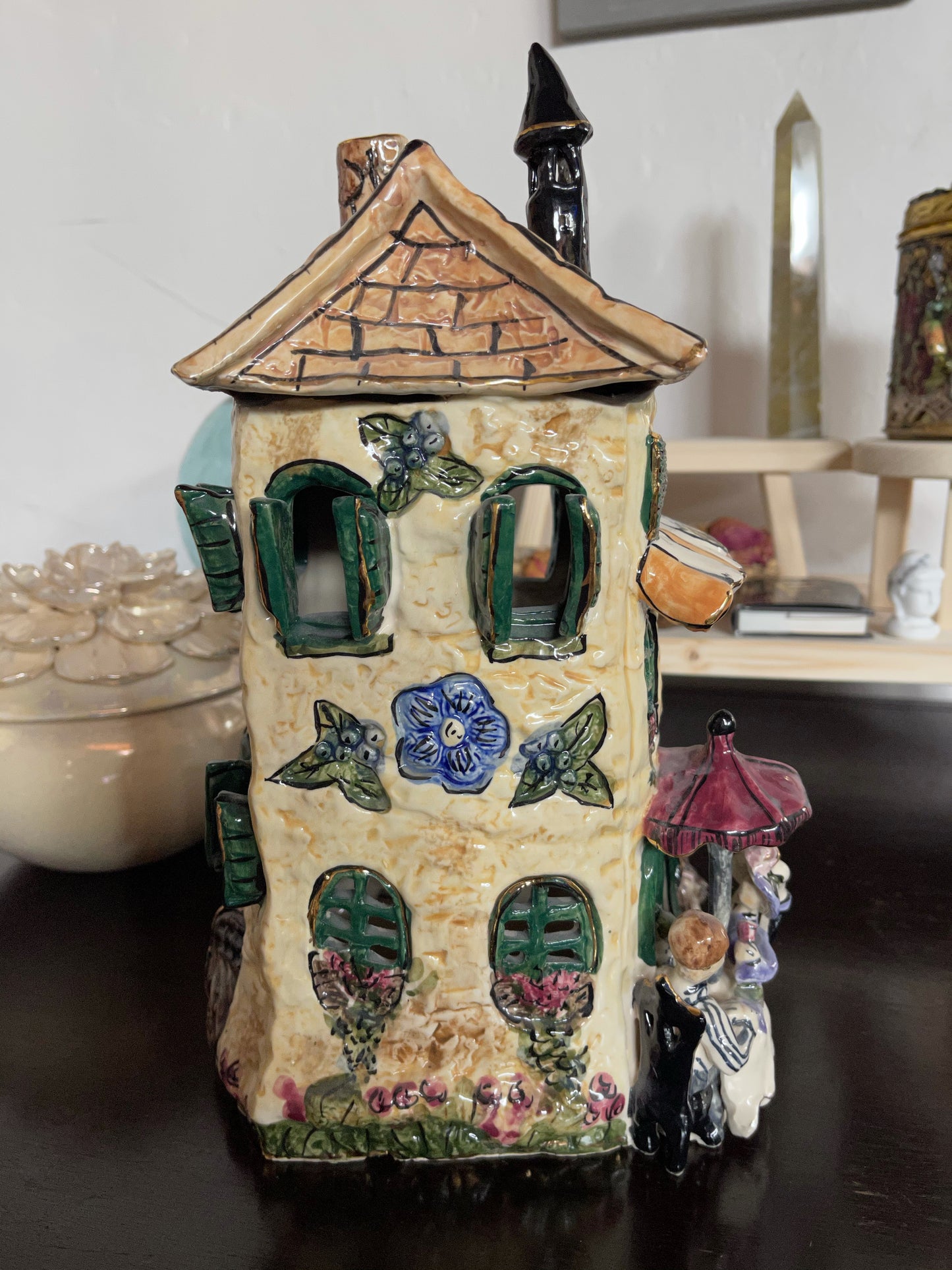 RARE Blue Sky Clayworks, French Neighborhood Chez Jean-Marc Cafe, Home Decor