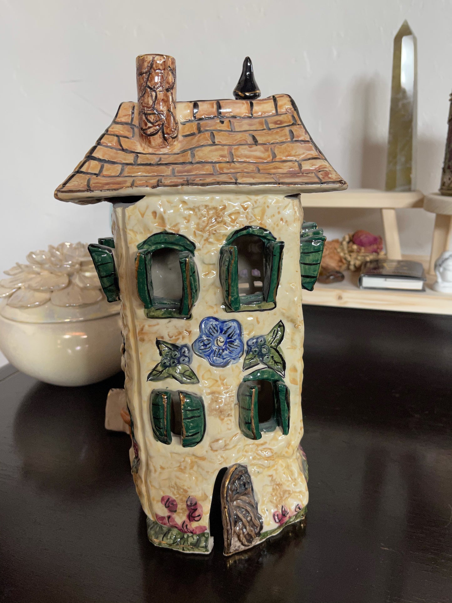 RARE Blue Sky Clayworks, French Neighborhood Chez Jean-Marc Cafe, Home Decor