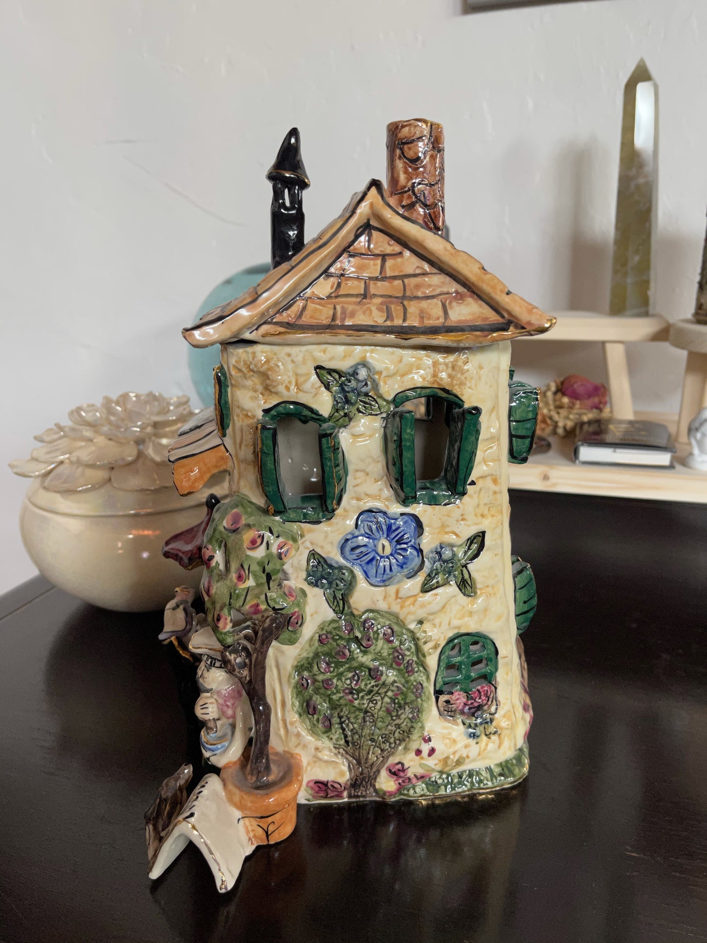 RARE Blue Sky Clayworks, French Neighborhood Chez Jean-Marc Cafe, Home Decor