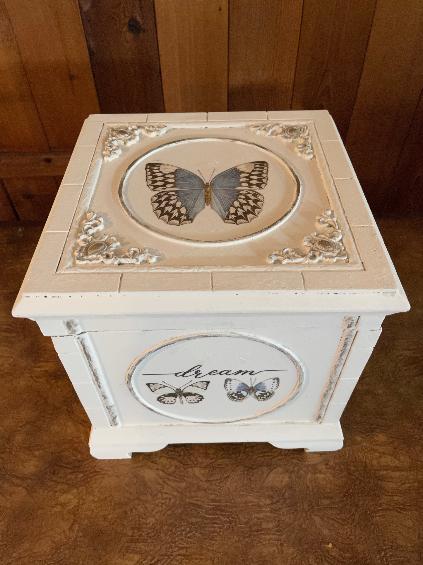 Lovecycled Vintage Storage Box, Butterfly Box
