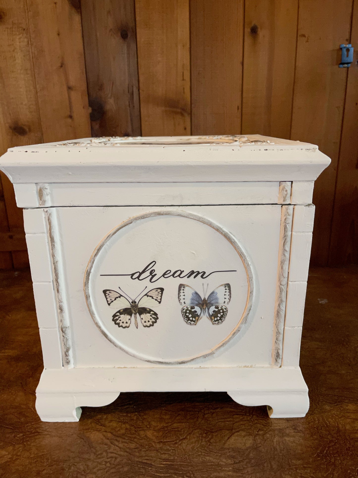 Lovecycled Vintage Storage Box, Butterfly Box