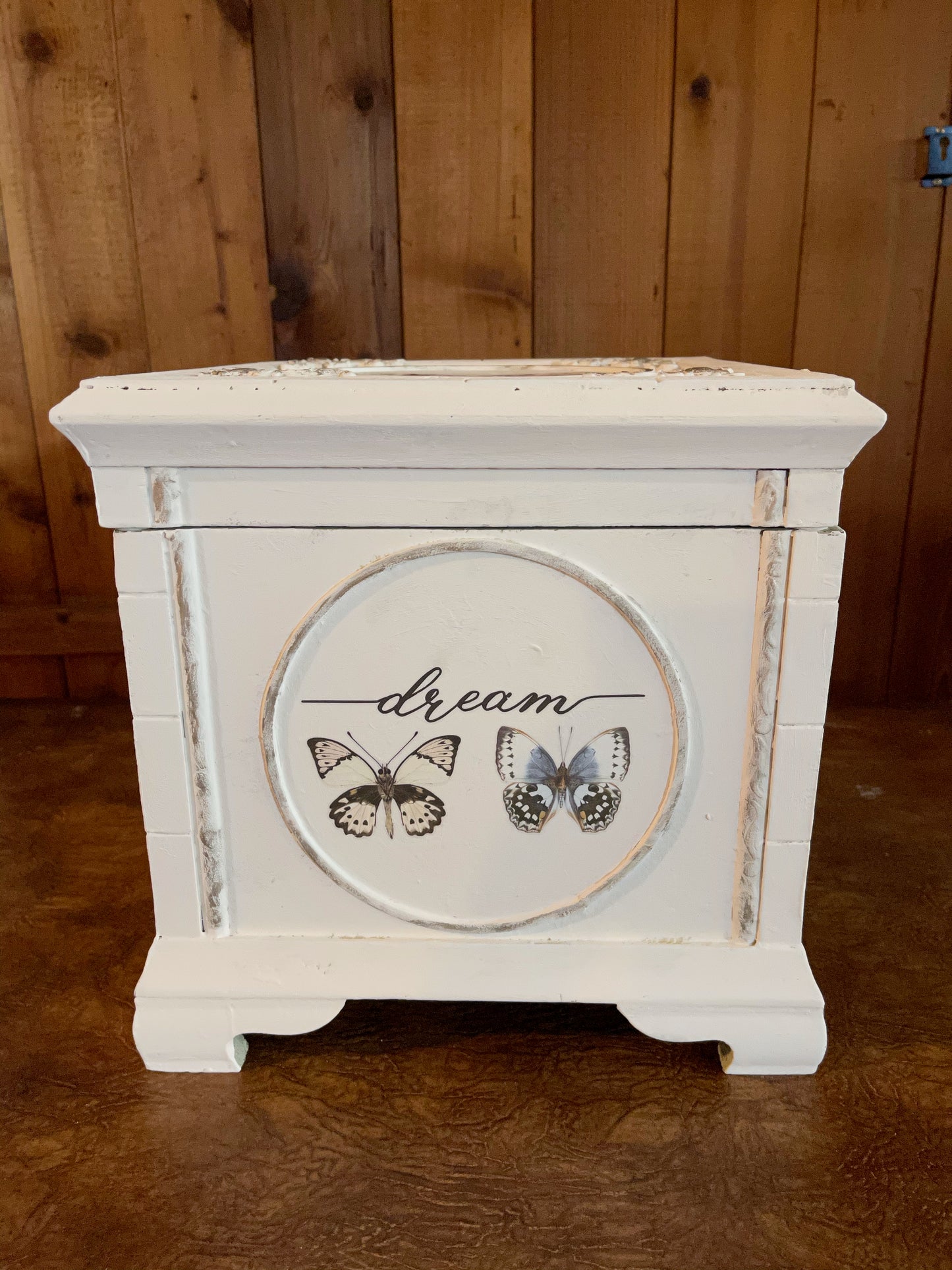 Lovecycled Vintage Storage Box, Butterfly Box
