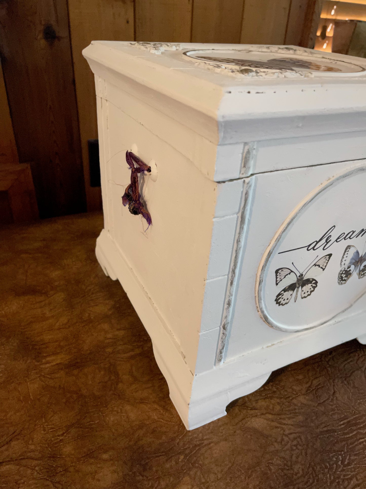Lovecycled Vintage Storage Box, Butterfly Box